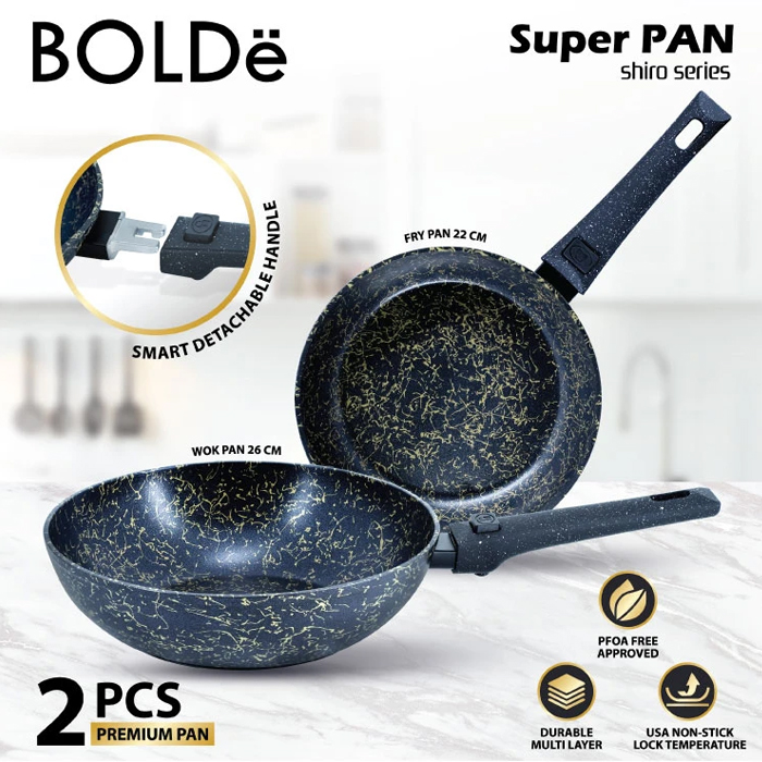 Bolde Super Pan Shiro Series 2pcs / set